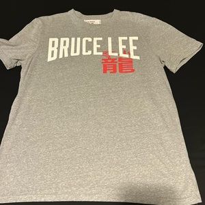 Under Armor gray t-shirt with Bruce Lee wording